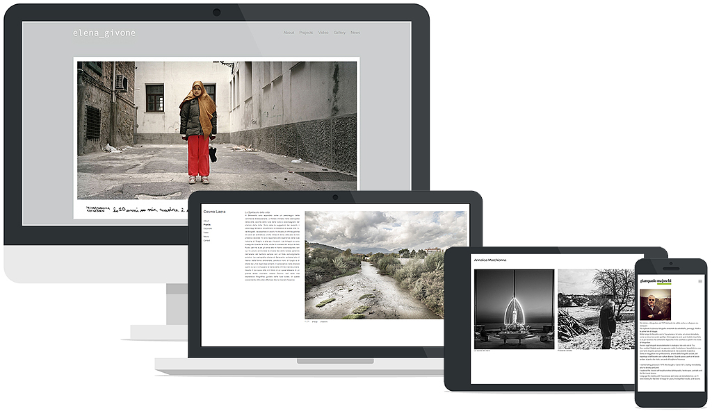 creare sito internet per fotografi, artisti, architetti, designer