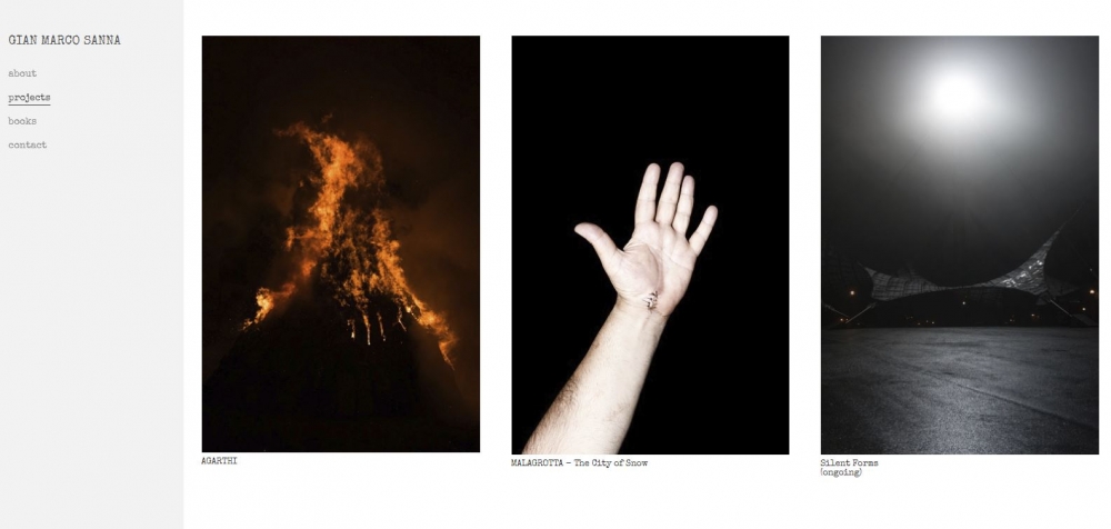 example website of Gian Marco Sanna