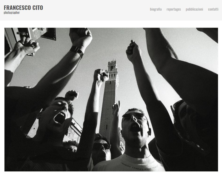 example website of Francesco Cito