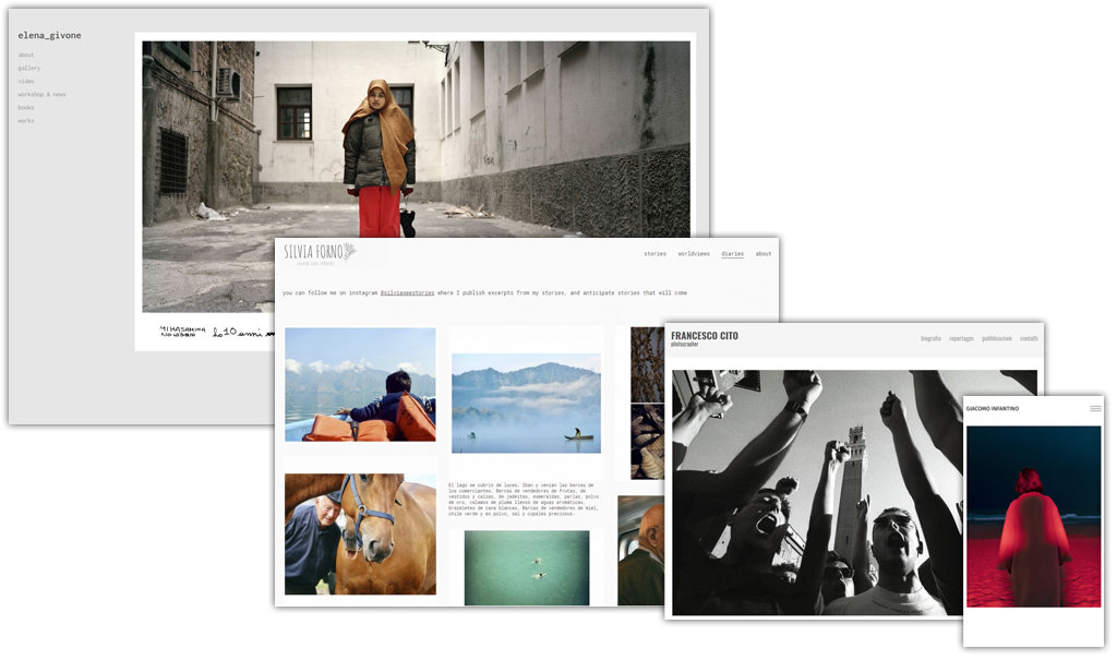 creare sito internet per fotografi, artisti, architetti, designer